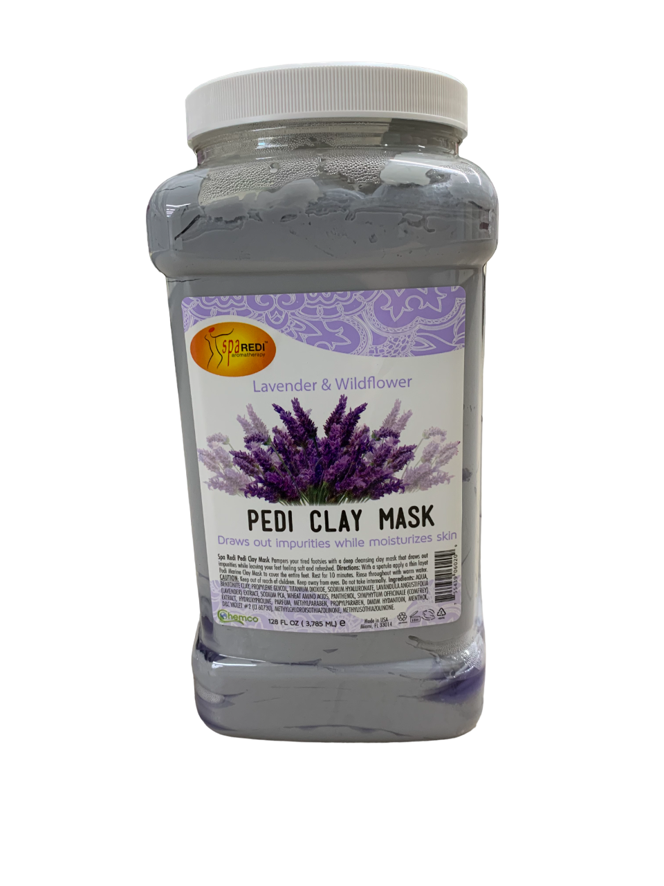 SpaRedi Pedi Clay Mask Lavender and Wildflower
